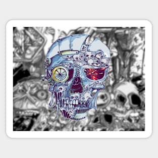 Head skull Sticker